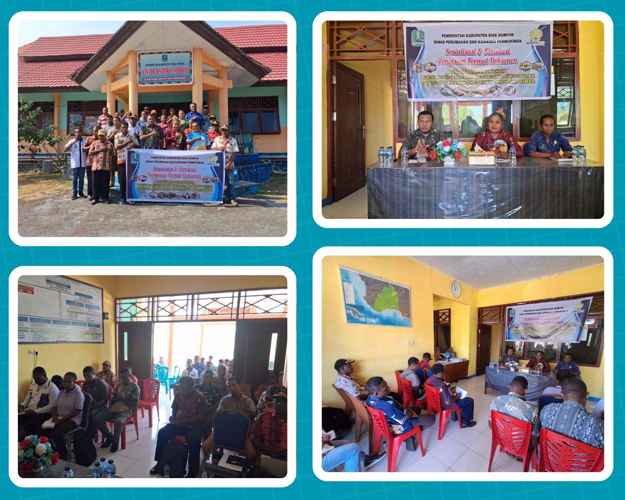 Sosialisasi Pendataan Perumahan dan Backlog Hunian untuk Kawasan Perumahan Baru di Distrik Yendidori